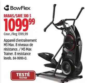 Canadian Tire Bowflex m3 max trainer offer
