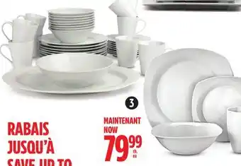 Canadian Tire Canvas mercier or lauren 34-pc dinnerware set offer