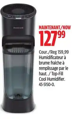 Canadian Tire Honeywell top-fill cool humidifier offer