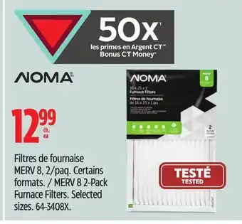 Canadian Tire Noma merv 8 2-pack furnace filters offer