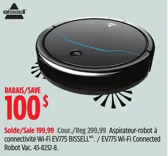 Canadian Tire Bissell ev775 wi-fi connected robot vac offer