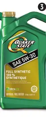 Canadian Tire Quaker state full synthetic motor oil offer