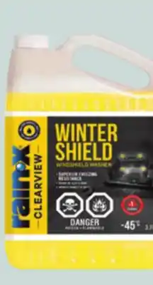 Canadian Tire 45°c rain-x clearview winter windshield washer fluid offer