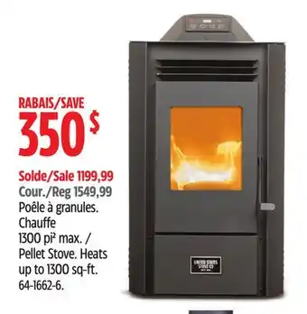 Canadian Tire Pellet stove offer