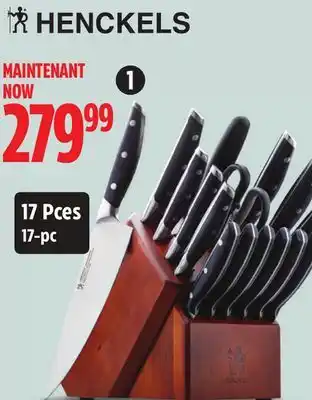 Canadian Tire Henckels elevation knife block set offer