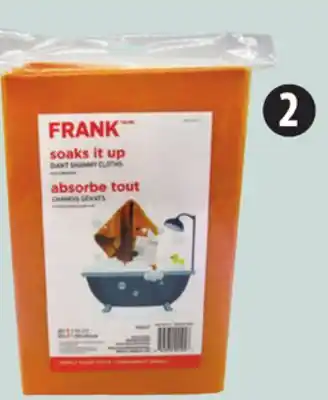 Canadian Tire Selected frank cleaning cloths offer