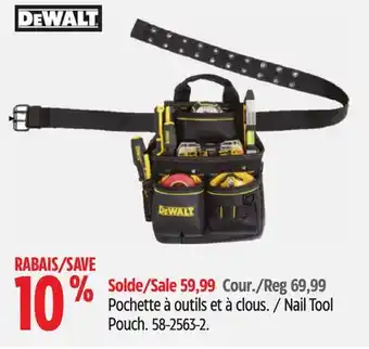 Canadian Tire Dewalt nail tool pouch offer