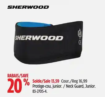Canadian Tire Sherwood neck guard, junior offer