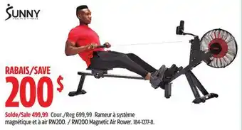 Canadian Tire Sunny health & fitness rw200 magnetic air rower offer