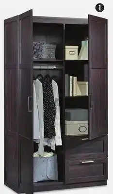 Canadian Tire 2-door 2-drawer wardrobe offer