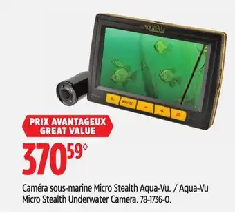Canadian Tire Aqua-vu micro stealth underwater camera offer