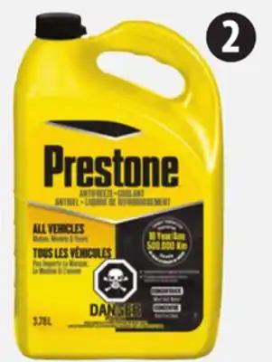 Canadian Tire Prestone concentrate antifreeze/coolant, 3.78l offer