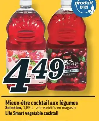 Marché Richelieu Cocktail aux légumes mieux‑être | life smart vegetable cocktail offer