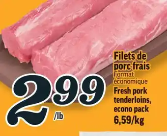 Marché Richelieu Filets de porc frais | fresh pork tenderloins offer