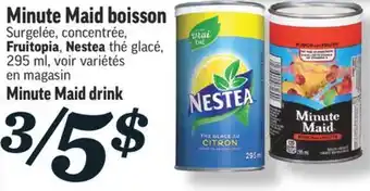 Marché Richelieu Boisson minute maid | minute maid drink offer