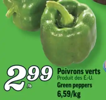 Marché Richelieu Poivrons verts | green peppers offer