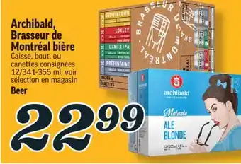 Marché Richelieu Archibald, brasseur de montréal bière | beer offer