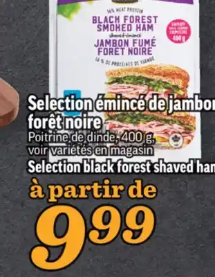 Marché Richelieu Émincé de jambon forêt noire selection | selection black forest shaved ham offer