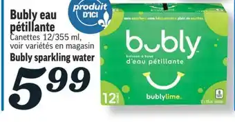 Marché Richelieu Eau pétillante bubly | bubly sparkling water offer