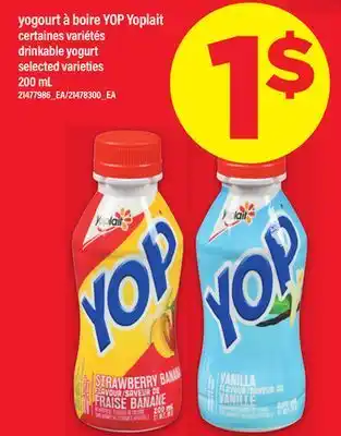 Maxi Yogourt à boire yop yoplait, 200 ml offer