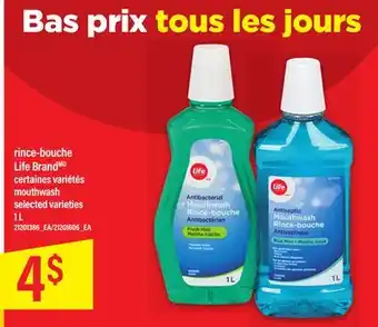 Maxi Rince-bouche life brand 1 l offer