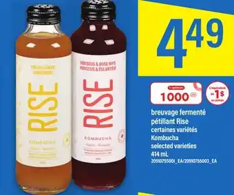 Maxi Kombucha breuvage fermenté pétillant rise 414 ml offer
