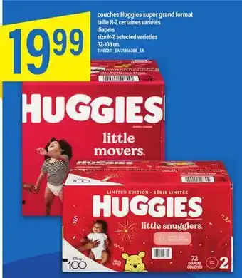 Maxi Couches huggies super grand format offer