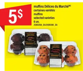 Maxi Muffins délices du marchémc 6 un offer