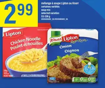 Maxi Mélange à soupe lipton ou knorr offer