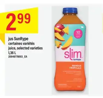 Maxi Jus sunrype 1,36 l offer