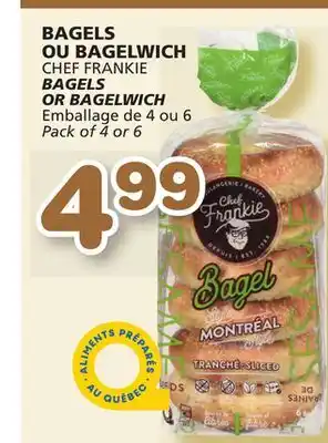 Marches Tradition Chef frankie bagels or bagelwich offer