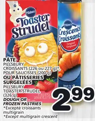 Marches Tradition Pillsbury toaster strudel (326 g) dough or frozen pastries offer