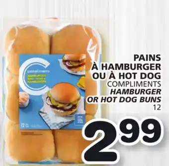Marches Tradition Compliments hamburger or hot dog buns offer