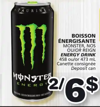 Marches Tradition Monster, nos or reign energy drink offer