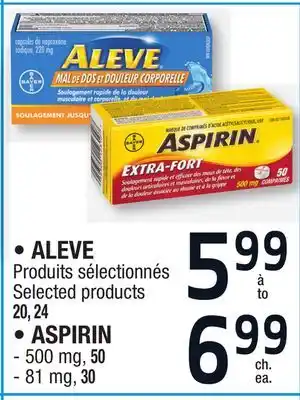 Jean Coutu Aleve, aspirin selected products offer