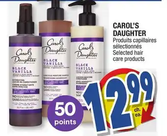 Jean Coutu Carol's daughter selected hair care products offer