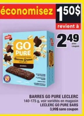 Super C Barres go pure leclerc | leclerc go pure bars offer