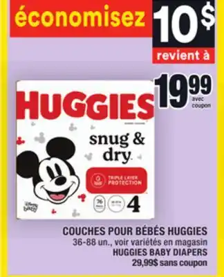 Super C Couches pour bébés huggies | huggies baby diapers offer