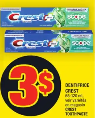 Super C Dentifrice crest | crest toothpaste offer