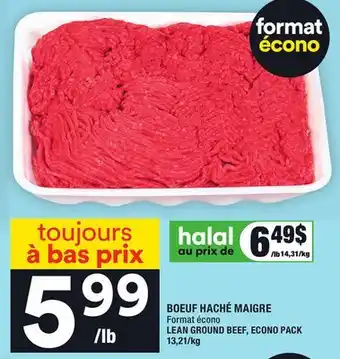 Super C Boeuf haché maigre | lean ground beef offer