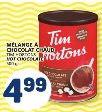 Marché Bonichoix Tim hortons hot chocolate offer