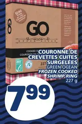 Marché Bonichoix Green ocean frozen cooked shrimp ring offer