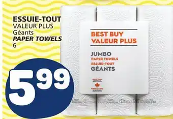 Marché Bonichoix Valeur plus paper towels offer
