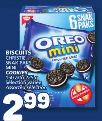 Marché Bonichoix Christie snak paks, mini cookies offer
