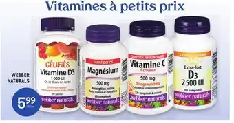 Uniprix Webber naturals produits sélectionnés/selected products offer