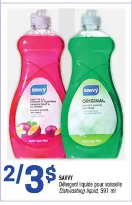 Uniprix Savvy détergent liquide pour vaisselle/dishwashing liquid offer