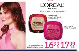 Uniprix L'oréal paris selected makeup products/maquillage sélectionné offer