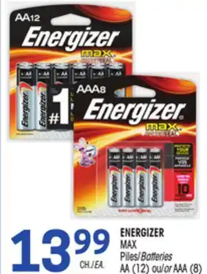 Uniprix Energizer max piles/batteries offer