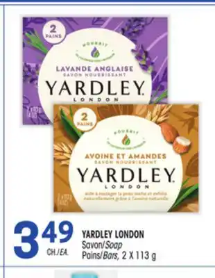 Uniprix Yardley london savon/soap pains/bars offer
