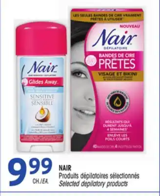 Uniprix Nair produits dépilatoires sélectionnés/selected depilatory products offer